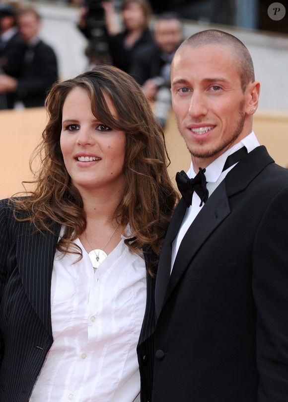 Laure Manaudou et Frederick Bousquet arrivent à la projection de 'La Princesse de Montpensier' présenté en compétition lors du 63ème Festival de Cannes à Cannes, dans le sud de la France, le 16 mai 2010. Photo par Hahn-Nebinger-Orban/ABACAPRESS.COM