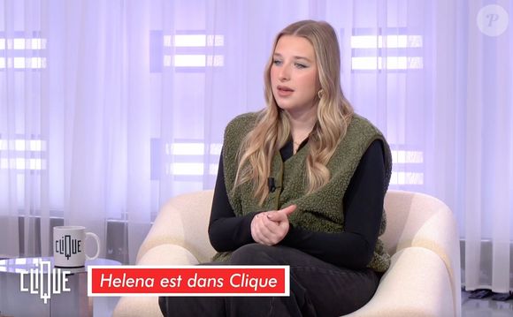 Helena Bailly sur le plateau de "Clique" ce mercredi 23 avril 2025. (Capture d'écran).