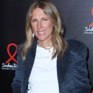 Agathe Lecaron participe à la soirée de lancement de Sidaction dans le cadre de la semaine de la mode à Paris au Lido à Paris, France le 03 mars 2025. Photo par Jerome Dominé/ABACAPRESS.COM