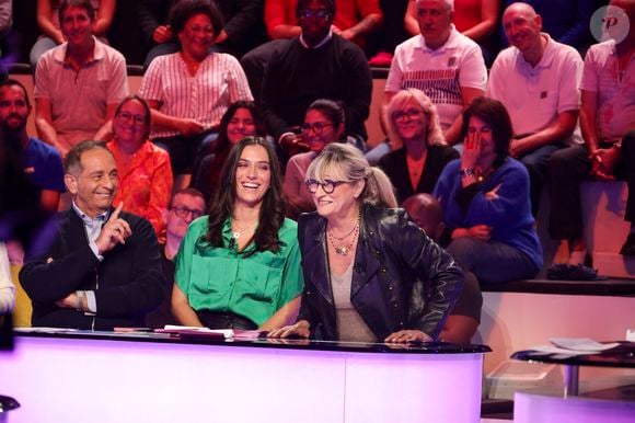 Exclusif - Laurent Fontaine, Shana Loustau, Christine Bravo, sur le plateau de  TBT9 présenté par C.Hanouna, et diffusé en direct sur W9, Paris, France, le 16 octobre 2025. © Jack Tribeca / Bestimage