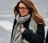 "Pas de portable avant la seconde, pas de réseaux sociaux, pas de maquillage", a-t-elle déclaré face à un Éric Dussart amusé, qui lui a alors prédit qu’elle craquerait bien avant d’atteindre cet objectif d’âge.

Anne-Claire Coudray - Sortie des obsèques de C.Laborde en l'église Saint-Roch à Paris, le 6 février 2025. 
© Jacovides - Moreau / Bestimag
