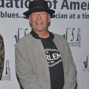 Bruce Willis lors du 17e gala annuel A Great Night , Jazz Foundation of America 17e gala annuel à Harlem à l'Apollo Theater le 04 avril 2019 à New York City, NY, USA. Photo by Jackie Brown/Splash News/ABACAPRESS.COM