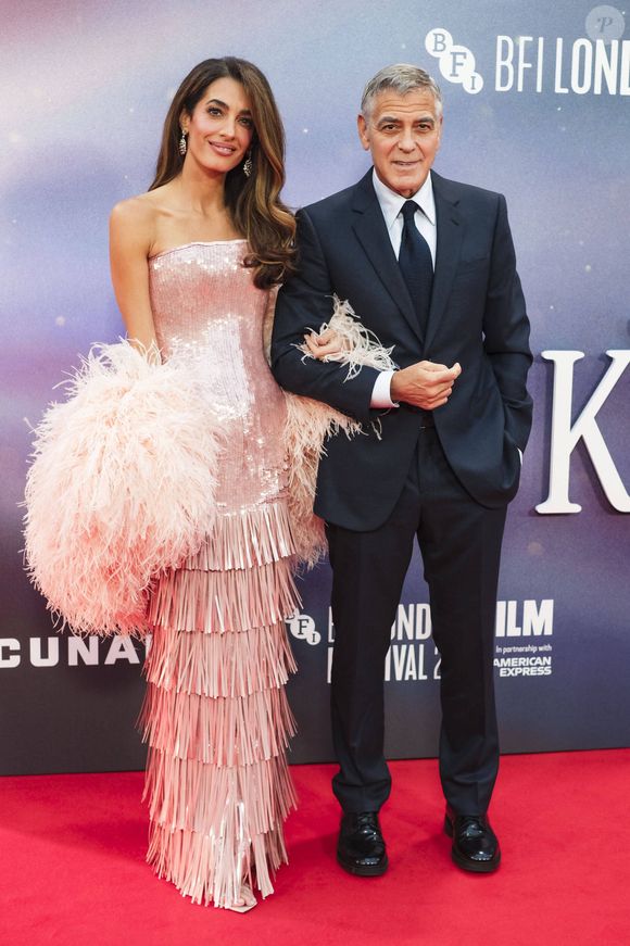 George Clooney et sa femme Amal Clooney - Première du film "Jay Kelly" à Londres, le 10 octobre 2025. © PsnewZ / Bestimage