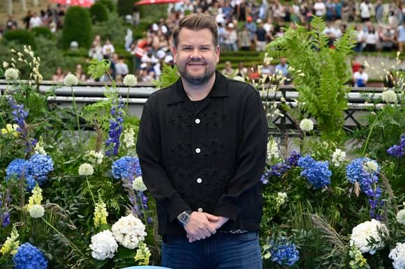 James Corden aux arrivées et au photocall de la première du film Les Schtroumpfs au Mont des Arts à Bruxelles, Belgique, le 28 juin 2025. © Jan De Meuleneir/Photonews/Bestimage