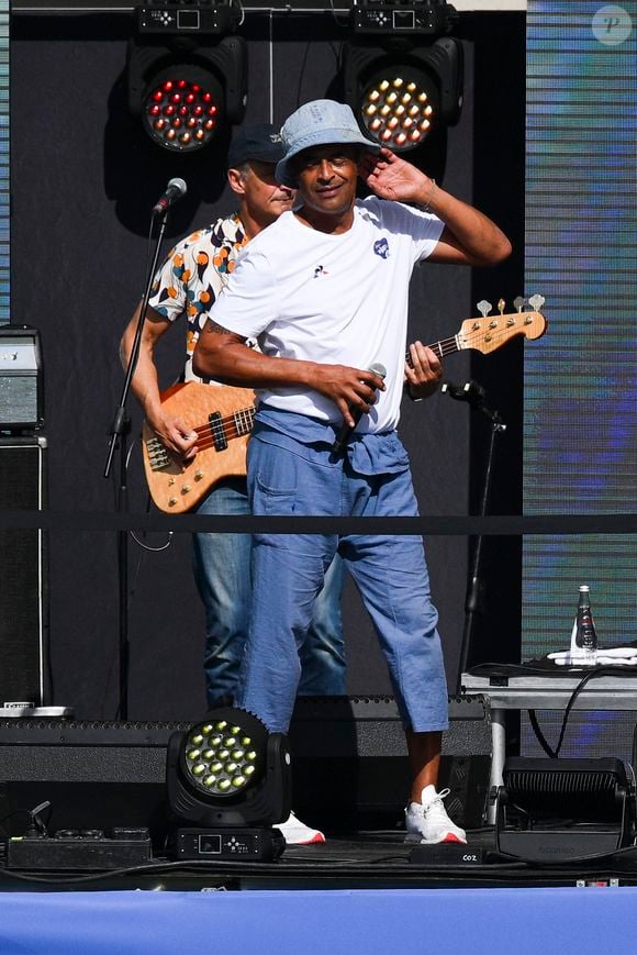 Yannick Noah en concert lors des championnats du monde de Para Athlétisme PARIS'23, le 14 juillet 2023. JB Autissier / Panoramic / Bestimage