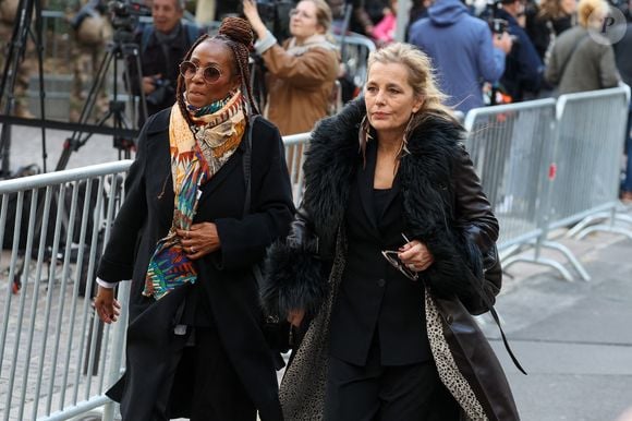 Mimi Félixine, Sophie Duez - Obsèques de Michel Blanc en l'église Saint-Eustache à Paris, le 10 octobre 2024.
© Moreau / Jacovides / Bestimage