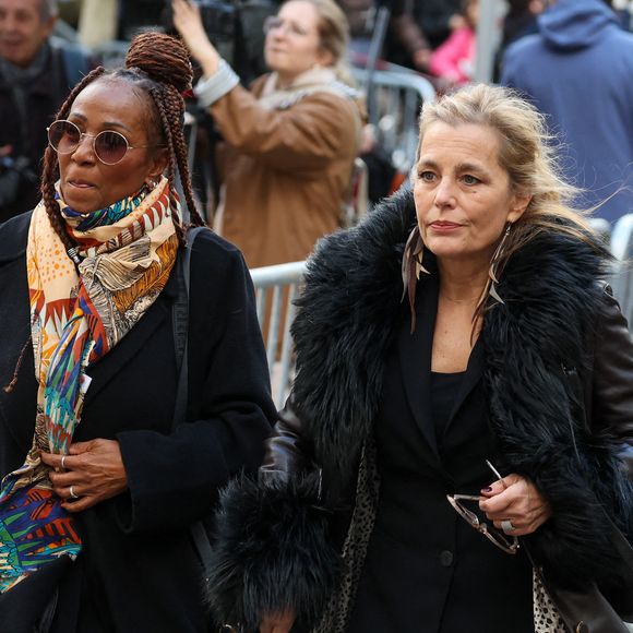 Mimi Félixine, Sophie Duez - Obsèques de Michel Blanc en l'église Saint-Eustache à Paris, le 10 octobre 2024. 
© Moreau / Jacovides / Bestimage