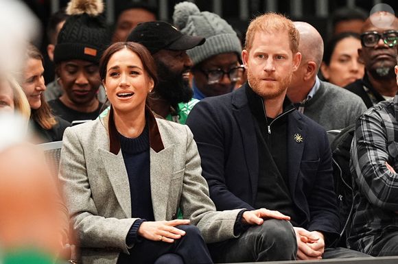 Meghan Markle et le prince Harry lors des Invictus Games 2025 à Vancouver, Canada, le dimanche 9 février 2025. Photo de Aaron Chown/PA Wire/ABACAPRESS.COM