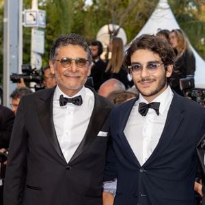 Pascal Elbé et son fils Léo - Montée des marches du film « Mascarade  » lors du 75ème Festival International du Film de Cannes. Le 27 mai 2022
© Olivier Borde / Bestimage