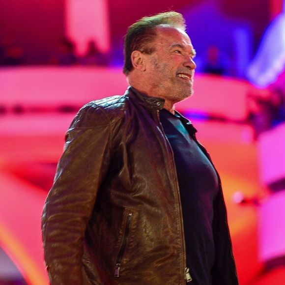 Arnold Schwarzenegger lors de l'événement Netflix "Tudum" à la Biennale d'Ibirapuera à São Paulo, Brésil, le 16 juin 2023. © Backgrid USA / Bestimage