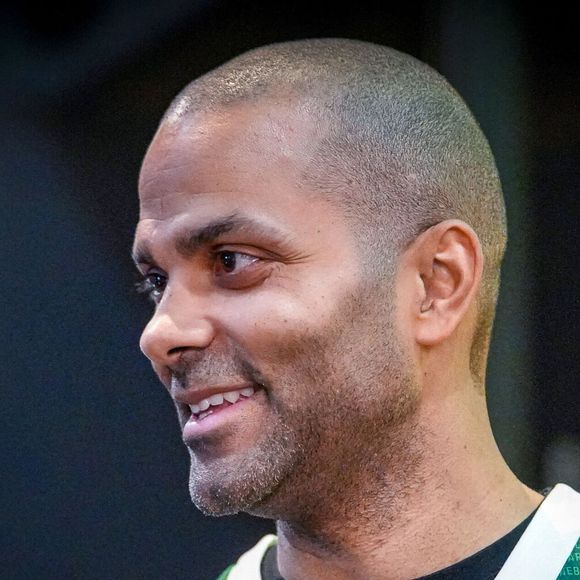 Tony Parker avant le match Lyon-Villeurbanne vs Zalgiris Kaunas, Turkish Airlines Euroleague à l'Astroballe de Villeurbanne, le 27 mars 2025. © Sandrine Thesillat / PsNewz / Bestimage