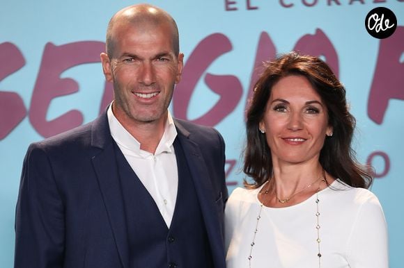 Zinedine Zidane et sa femme Véronique - Première du documentaire "Le coeur de Sergio Ramos" à Madrid le 10 septembre 2019
