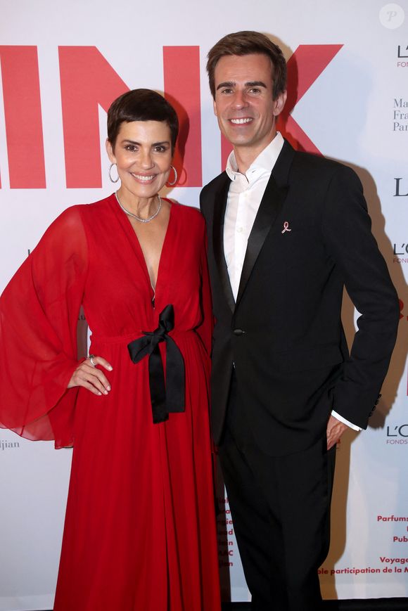 Cristina Cordula "Marraine de la soirée" et Jean-Baptiste Marteau (animateur de la soirée) - 13ème édition du "Dîner de Gala de LINK pour AIDES" au Pavillon Gabriel à Paris, France, le 4 Décembre 2023. © Bertrand Rindoff / Bestimage