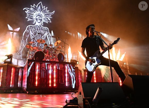 Le groupe de metal français Gojira a offert une performance puissante à l'I Think Financial Amphitheatre de West Palm Beach, en Floride, électrisant les fans avec leur set intense, le 14 septembre 2024. ©Backgrid USA / Bestimage