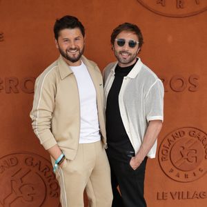 Christophe Beaugrand, Ghislain Gerin en tribune lors des Internationaux de France 2025 à Roland Garros le 02 juin 2025 à Paris, France. Photo by Nasser Berzane/ABACAPRESS.COM