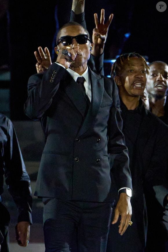 Pharrell Williams à la soirée concert "Grace for the World" au Vatican le 13 septembre 2025 ; un concert unique sur la place Saint-Pierre. Backgrid UK/ Bestimage