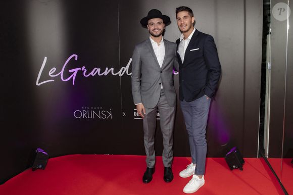 Exclusif - Noam Smadja (Dj Noyz) et Jules Durand - les organisateurs de la soirée - Le Grand Dîner du 14 juillet, sur le rooftop de l'hôtel Pullman Tour Eiffel à Paris, France, le 14 juillet 2021. © Jack Tribeca/Bestimage