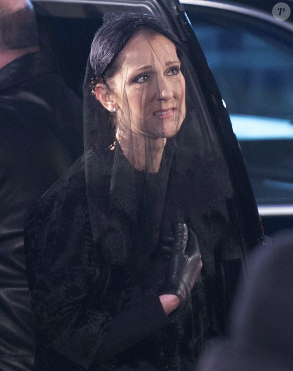 Celine Dion après les funérailles de son mari René Angelil, à la Basilique Notre-Dame le vendredi 22 janvier 2016 à Montréal. CP/ABACA