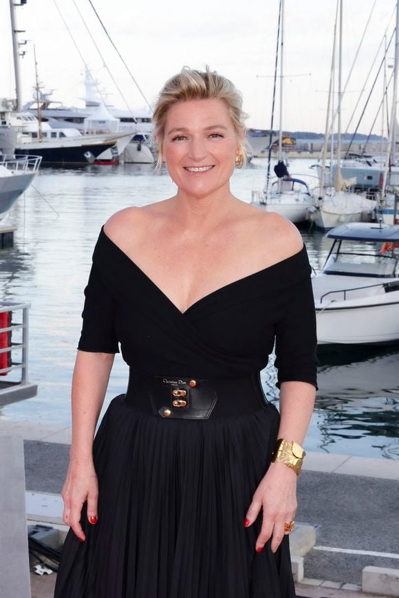 Exclusif - Anne-Elisabeth Lemoine - Plateau de l'émission "C à vous" lors du 78ème Festival International du Film de Cannes le 15 mai 2025. © Jack Tribeca / Bestimage