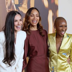 Demi Moore, Zoe Saldana et Cynthia Erivo au diner des nominés des Oscars 2025 à Los Angeles.  

Photo : Photo Press Service / BESTIMAGE