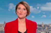 Mélanie Taravant, joker de Julian Bugier au journal télévisé de la deuxième chaîne.