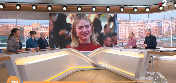 Flavie Flament rend hommage à Emilie Dequenne dans "Télématin", le 17 mars 2025, sur France 2