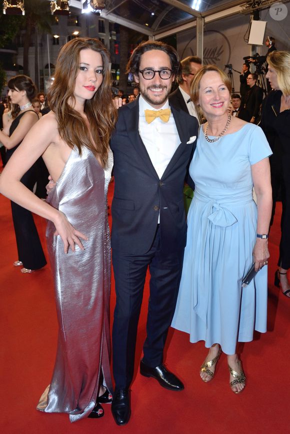 Emilie Broussouloux, Thomas Hollande et Ségolène Royal assistant à la projection You Were Never Really Here dans le cadre du 70e Festival de Cannes à Cannes, France, le 27 mai 2017. Photo par Aurore Marechal/Abaca