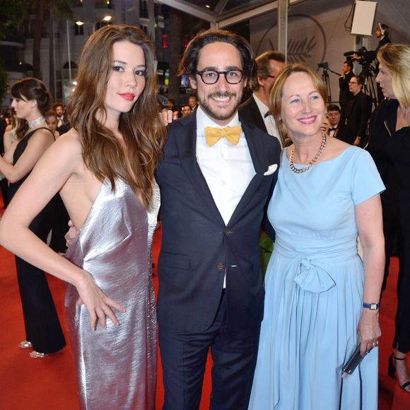 Emilie Broussouloux, Thomas Hollande et Ségolène Royal assistant à la projection You Were Never Really Here dans le cadre du 70e Festival de Cannes à Cannes, France, le 27 mai 2017. Photo par Aurore Marechal/Abaca