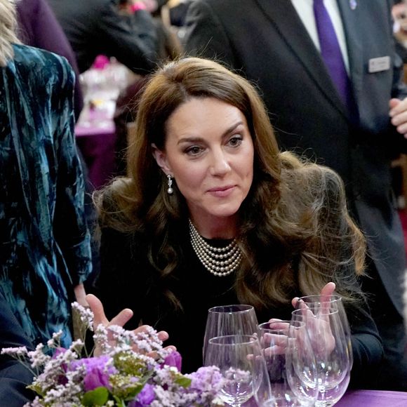 La princesse de Galles lors d'une cérémonie au Guildhall de Londres, pour commémorer la Journée de la mémoire de l'Holocauste et le 80e anniversaire de la libération d'Auschwitz-Birkenau. Lundi 27 janvier 2025. Londres, Royaume-Uni. Photo by Arthur Edwards/The Sun/PA Wire/ABACAPRESS.COM