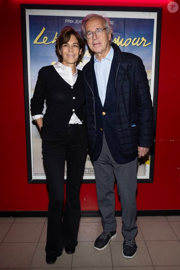 Exclusif - Olivier Orban et Christine Orban - Soirée hommage pour le premier anniversaire de la mort de Frédéric Mitterrand en présence de Catherine Deneuve au cinéma du Panthéon à Paris le 24 mars 2025. © Cyril Moreau/Bestimage