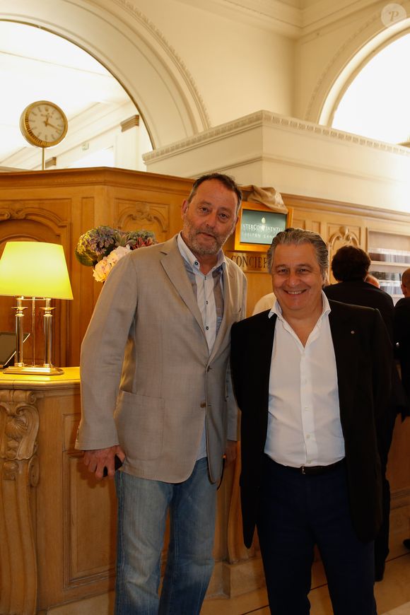 Exclusif - Jean Reno et Christian Clavier - Personnalités à l'hôtel Intercontinental Carlton lors du 68ème festival international du film de Cannes. Le 16 mai 2015. Ces personnalités tourneront dans le 3ème volet des Visiteurs.

Photo : Philippe Doignon / Bestimage