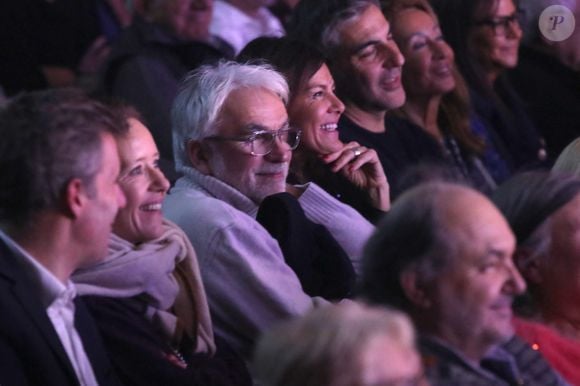 Exclusif - Vincent Dubois, guest, Pascal Praud, sa compagne Catherine Guerin et Ary Abittan - Célébrités au spectacle « Laurent Gerra se met à table ! », à savourer au Casino de Paris, à Paris, France, le 10 Décembre 2024. 

© Bertrand Rindoff / Bestimage