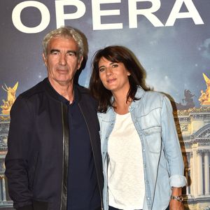 Estelle Denis et son compagnon Raymond Domenech - Les célébrités à la première de l'escape game grandeur nature "Inside Opéra" au Palais Garnier à Paris, France, le 4 juin 2018. © Veeren/Bestimage