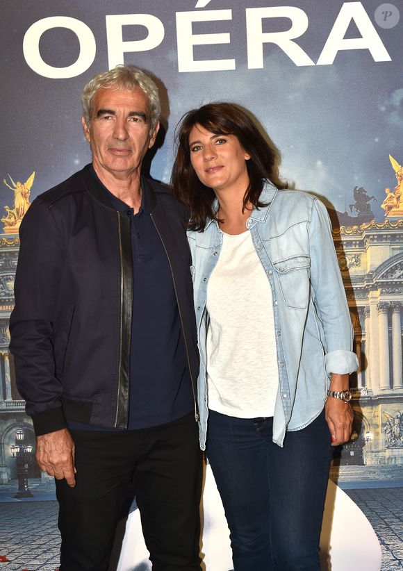 Estelle Denis et son compagnon Raymond Domenech - Les célébrités à la première de l'escape game grandeur nature "Inside Opéra" au Palais Garnier à Paris, France, le 4 juin 2018. © Veeren/Bestimage