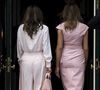 Ce n'est pas la première fois que les deux femmes passent un moment ensemble.

La première dame Melania Trump et la reine Rania Al Abdullah de Jordanie entrent dans la Maison Blanche alors que la reine et le roi Abdullah II bin Al-Hussein de Jordanie arrivent à la Maison Blanche pour une réunion à Washington, DC, États-Unis, le 25 juin 2018. © Dietsch Kevin/UPI/ABACA