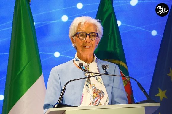 La directrice de la banque centrale européenne, Christine Lagarde, à Venise en Italie © Matteo Chinellato/IPA via ZUMA Press/Bestimage