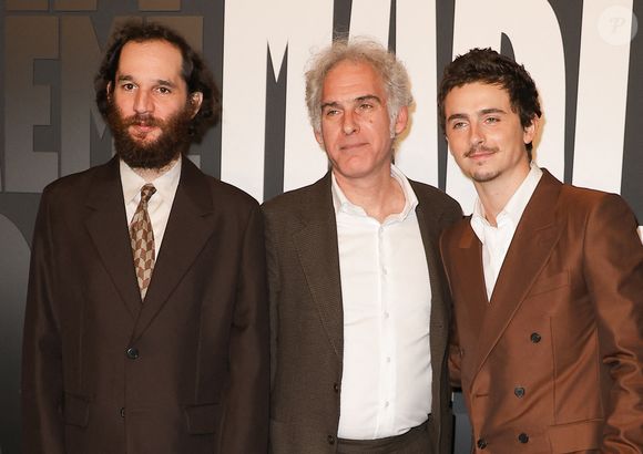 Josh Safdie, Ronald Bronstein et Timothée Chalamet - Avant-première du film "Marty Supreme" au Grand Rex à Paris le 3 février 2026. © Coadic Guirec/Bestimage