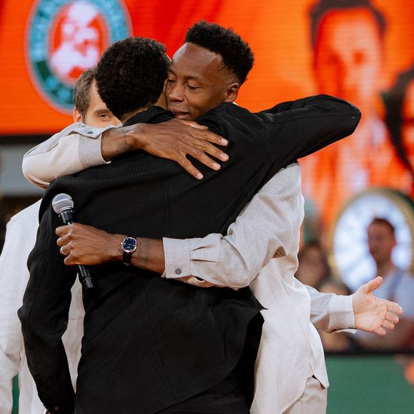 Jo Wilfried Tsonga et Gael Monfils lors de la soirée "Gael & Friends" de la 4ème journée de qualification de Roland-Garros 2026 à Roland Garros le 20 mai 2026 à Paris, France. © Pauline Figuet/Sport Press Photo via ZUMA Press/Bestimage
