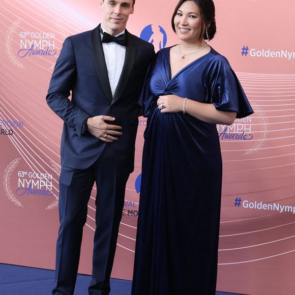 Louis Ducruet et Marie Ducruet (enceinte) - La famille princière au photocall et cérémonie de clôture de la 63ème édition du Festival de Télévision de Monte-Carlo (63rd Golden Nymph) au Grimaldi Forum à Monaco le 18 juin 2024.

© Denis Guignebourg / Bestimage