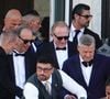 mais aussi François-Henri Pinault, venu vraisemblablement sans sa femme Salma Hayek.
Francois Pinault-Henri et Xavier Niel arrivent au mariage à San Giorgio, Venise, de Jeff Bezos et Lauren Sanchez. Le 27 juin 2025. @Backgrid UK/ Bestimage