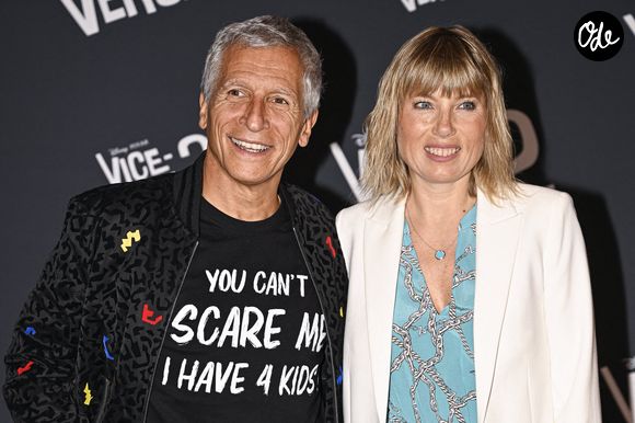 Nagui et son épouse Melanie Page assistent à la première de « Vice Versa 2 » au Grand Rex, le 16 juin 2024 à Paris, en France. Photo : Victor Joly/ABACAPRESS.COM