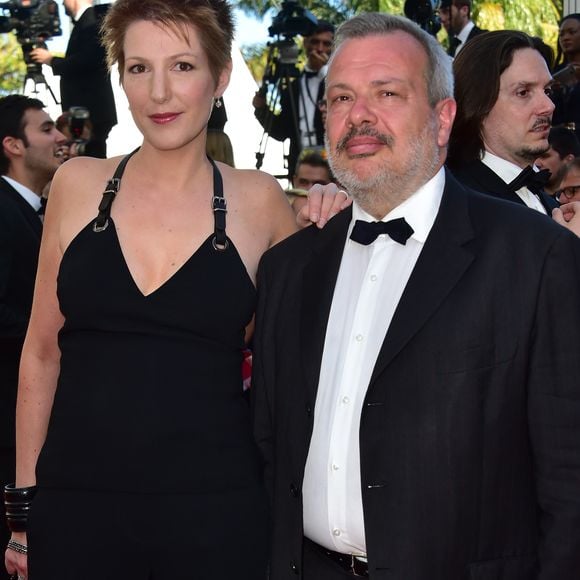 Natacha Polony et son mari Périco Légasse - Montée des marches du film "Elle" lors du 69ème Festival International du Film de Cannes. Le 21 mai 2016. © Giancarlo Gorassini/Bestimage