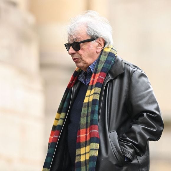 Hervé Vilard aux obsèques Georgette Lemaire en l'église Saint-Roch à Paris, France, le 14 janvier 2026. © Pierre Perusseau/Bestimage