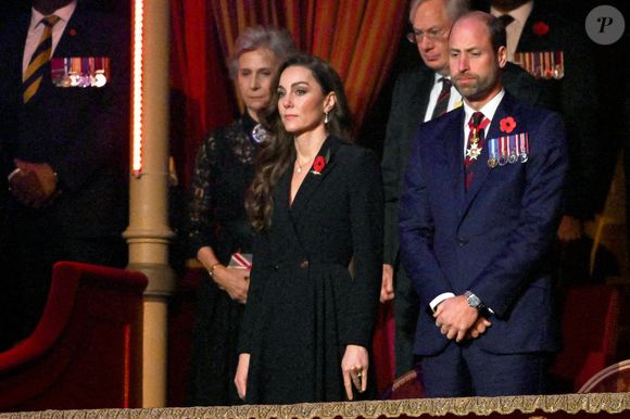 Kate Middelton et le prince William au festival annuel du souvenir de la Royal British Legion au Royal Albert Hall à Londres, Royaume-Uni, le samedi 9 novembre 2024. Photo by Chris J. Ratcliffe/PA Wire/ABACAPRESS.COM