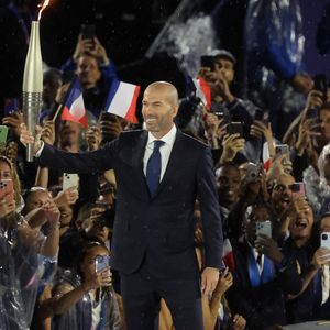 Zinédine Zidane - Cérémonie d'ouverture des Jeux Olympiques (JO) de Paris 2024 le 26 juillet 2024. (Credit Image: © Mickael Chavet/ZUMA Press Wire)
