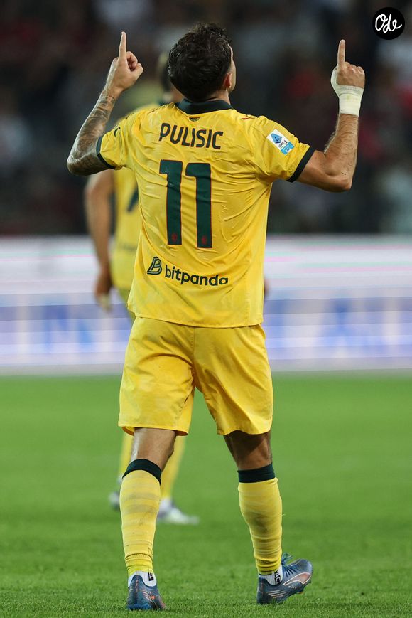 Football - Serie A - Match entre l'Udinese et l'AC Milan (0-3) à Udine - Ar Udine 20/09/2025 - FOOTBALL : Udinese vs AC Milan - Serie A - 20/09/2025 sur la photo : Christian Pulisic exulte après son but © Image Sport / PsnewZ / Bestimage