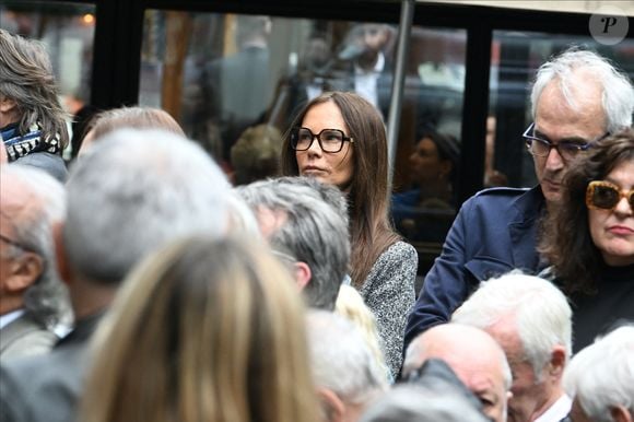 Exclusif - Nathalie Marquay-Pernaut lors de l'hommage à Pierre Deny au théâtre du Gymnase Marie Bell à Paris, France, le 3 juin 2026. © Bestimage