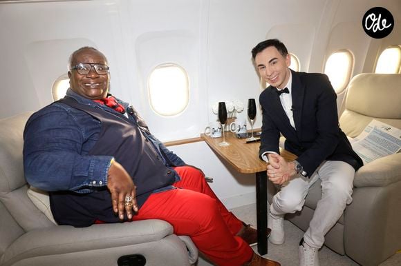 Exclusif - Jordan de Luxe reçoit Magloire dans son émission "Le jet de luxe", le 11 juin 2025. 
© Cédric Perrin / Bestimage