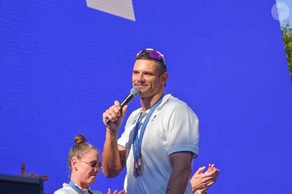 Florent Manaudou - L'équipe de France de natation acclamée au club France lors des Jeux Olympiques de Paris2024 (JO) le 5 aout 2024.
PixPlanete / Bestimage