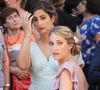 Clémence et Flora (filles de F.Hollande et S.Roya) - Mariage de Thomas Hollande et de la journaliste Emilie Broussouloux à la mairie à Meyssac en Corrèze près de Brive, ville d'Emiie. Le 8 Septembre 2018. 
© Patrick Bernard-Guillaume Collet / Bestimage
